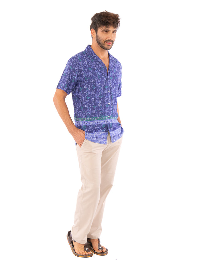 Indie Batik- Johan Short Sleeve Cuban Collar Shirt