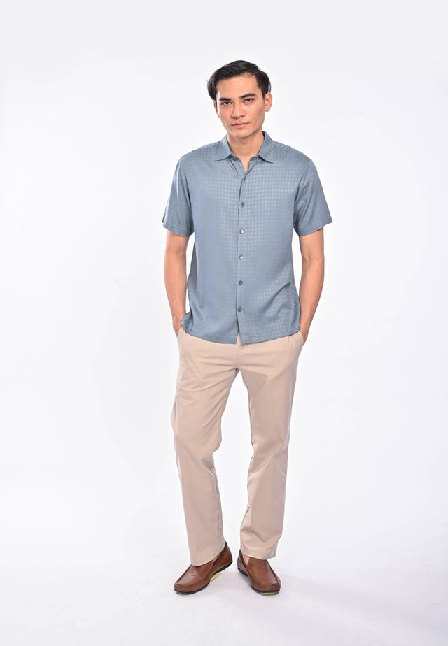 East India Company Faisal Short Sleeve Shirt Grey