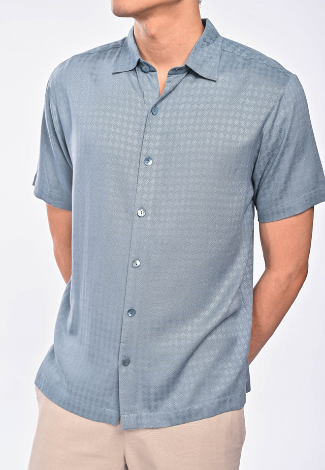 East India Company Faisal Short Sleeve Shirt Grey