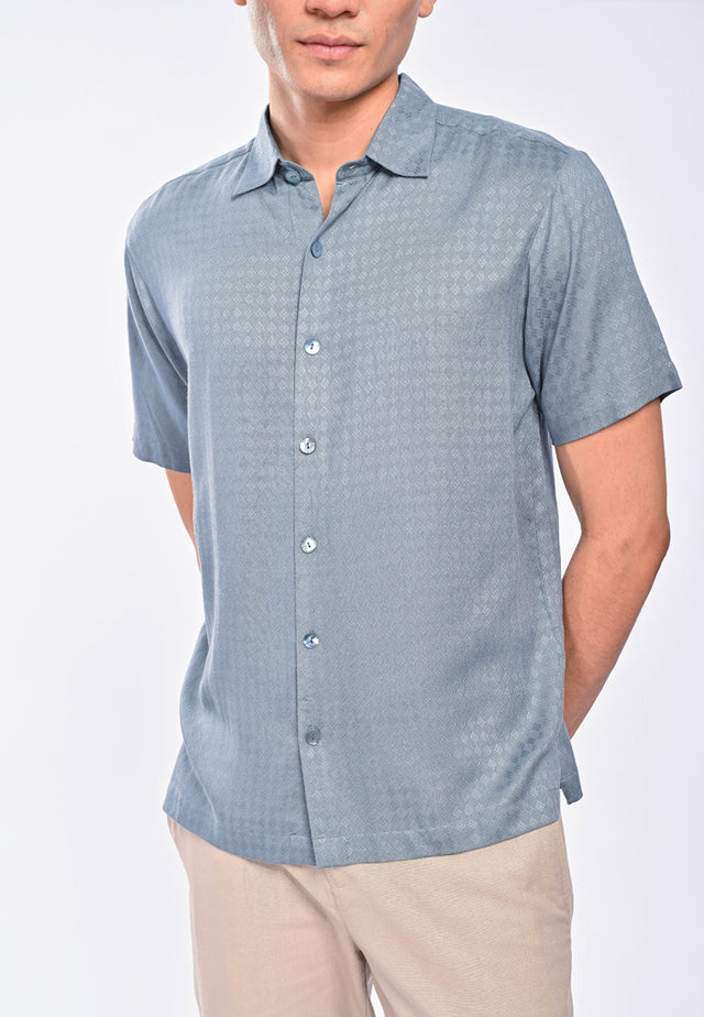 East India Company Faisal Short Sleeve Shirt Grey