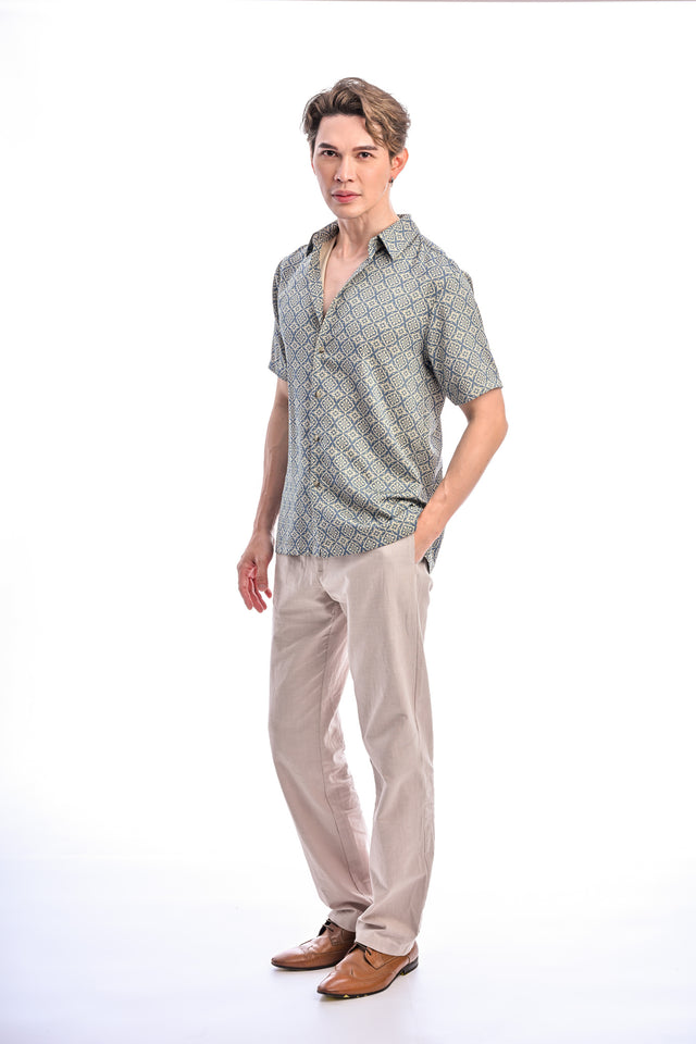 Indie Batik- Rafiq Regular Fit Short Sleeve Shirt