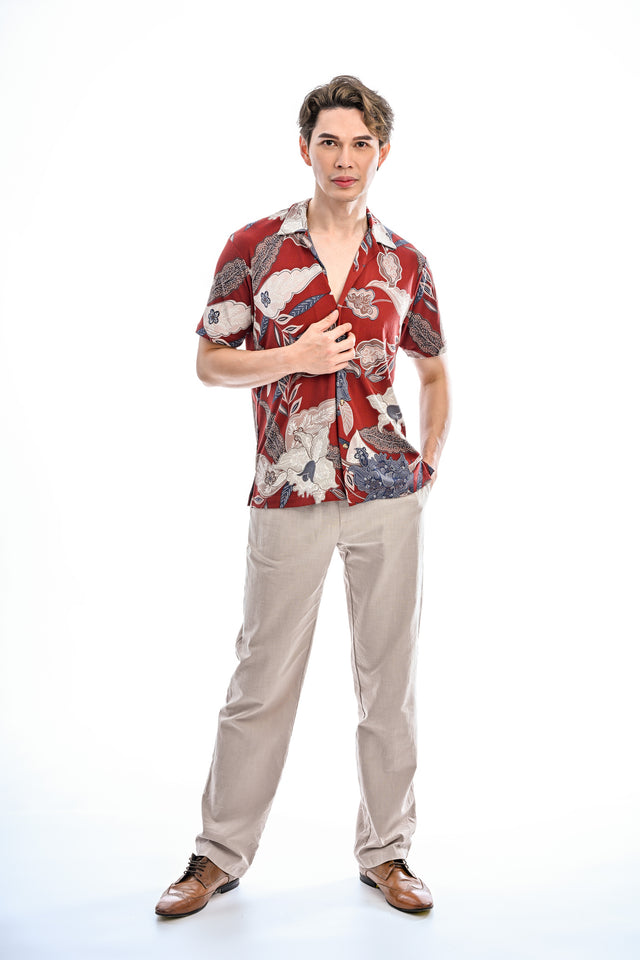 Indie Batik- Rayyan Regular Fit Short Sleeve Shirt