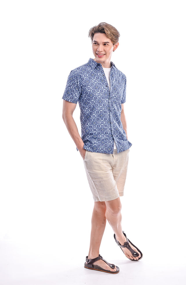 Indie Batik- Imran Regular Fit Short Sleeve Shirt