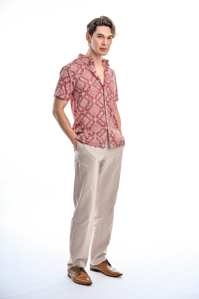 Indie Batik- Farhan Regular Fit Short Sleeve Shirt