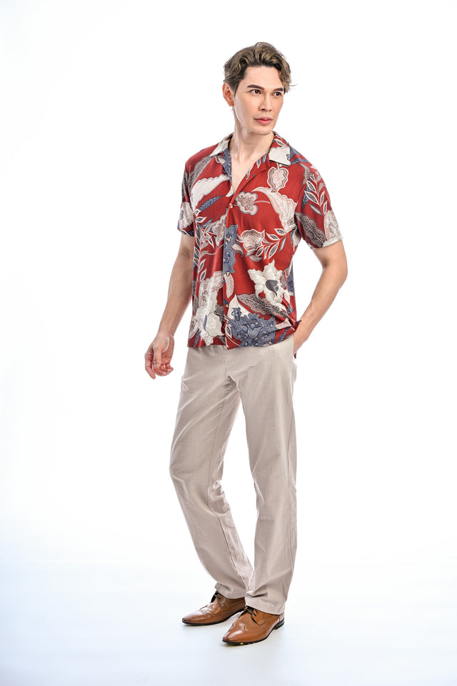 Indie Batik- Rayyan Regular Fit Short Sleeve Shirt