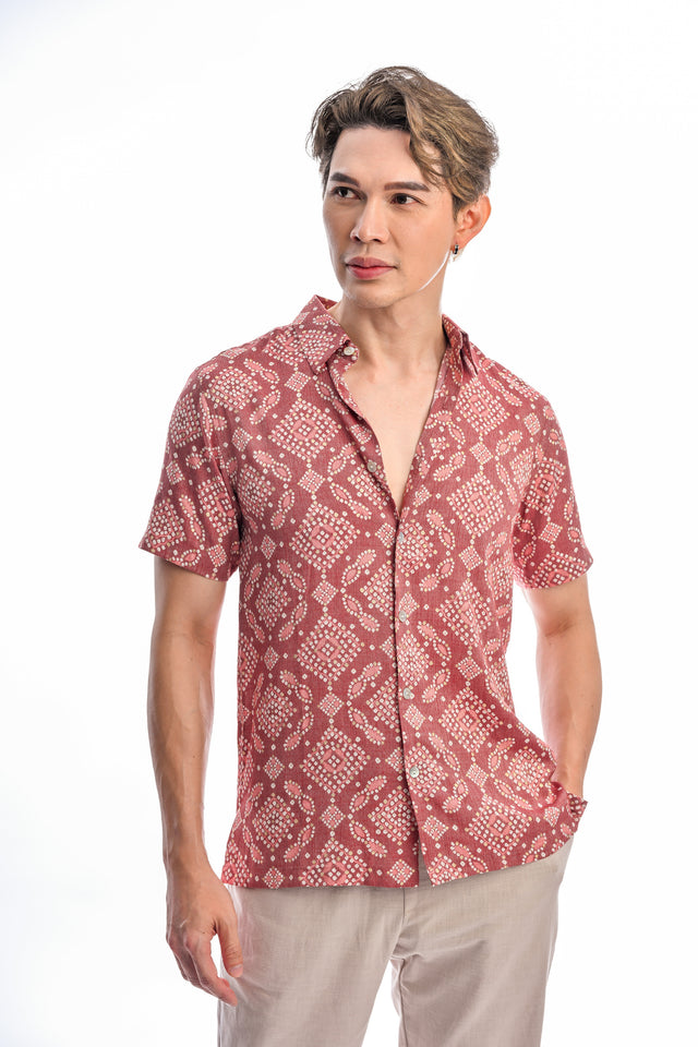 Indie Batik- Farhan Regular Fit Short Sleeve Shirt