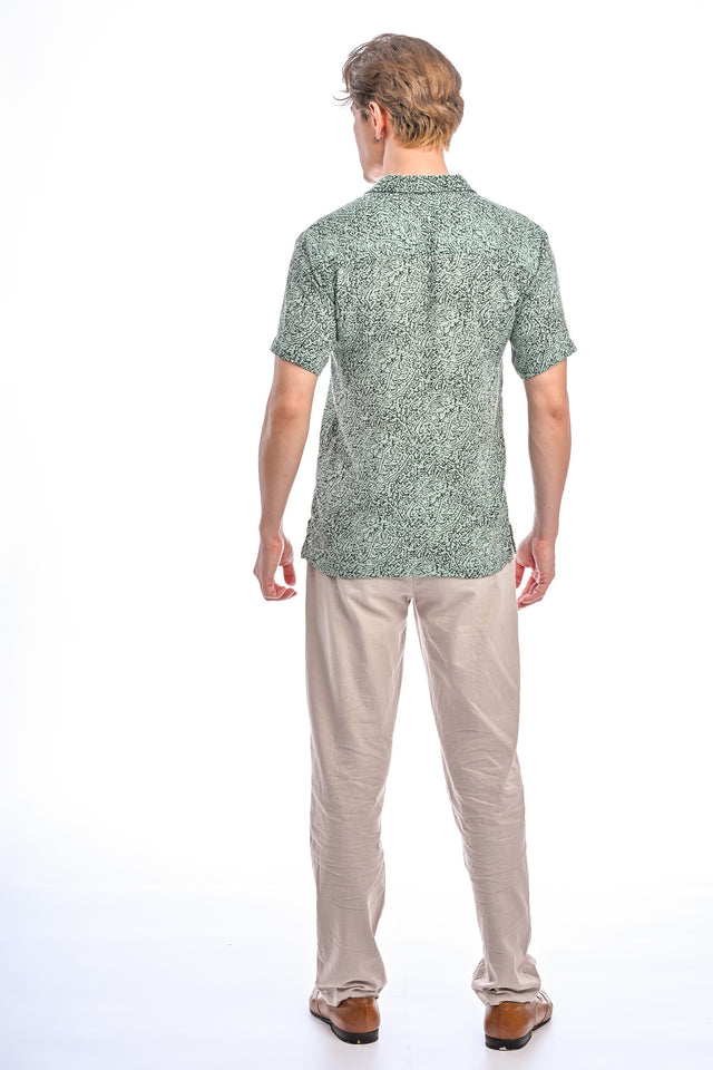 Indie Batik- Mazin Slim Fit Short Sleeve Shirt