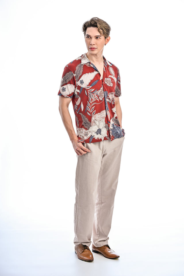 Indie Batik- Rayyan Regular Fit Short Sleeve Shirt