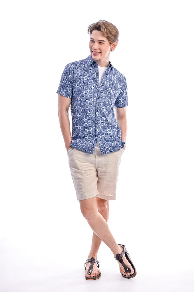 Indie Batik- Imran Regular Fit Short Sleeve Shirt