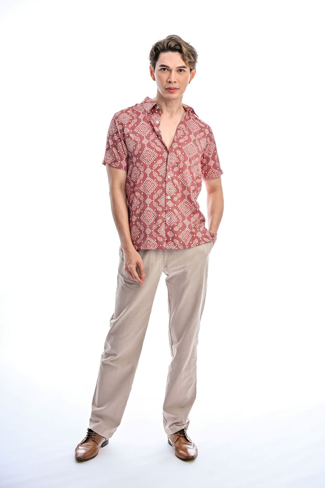 Indie Batik- Farhan Regular Fit Short Sleeve Shirt